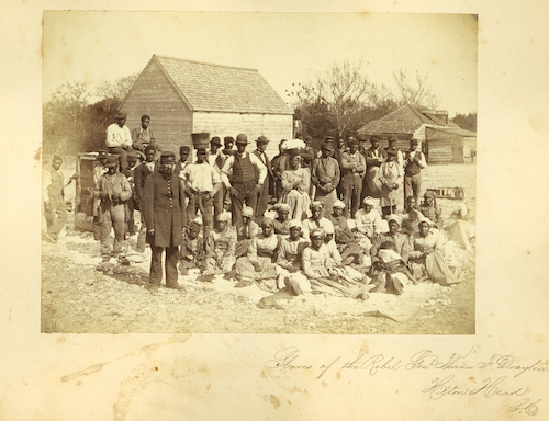 “Slaves of the rebel Genl. Thomas F. Drayton, Hilton Head, S.C. South Carolina Hilton Head Island, 1862. “ by Moore, H. P., photographer. (1862). [May] [Photograph] Retrieved from the Library of Congress, https://www.loc.gov/item/2006683283/.