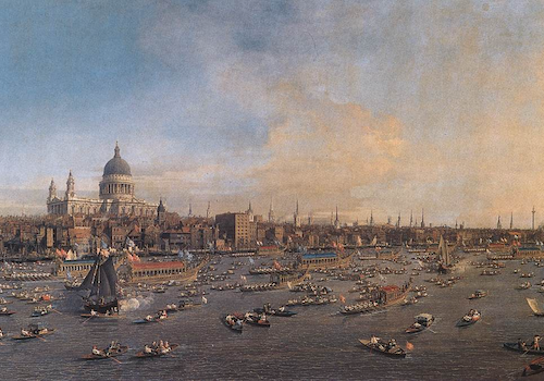 Giovanni Antonio Canal, “The River Thames with St. Paul