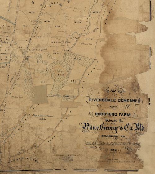 William Sides, Map of Riversdale Demesnes, Rossburg Farm, Situated in Prince George