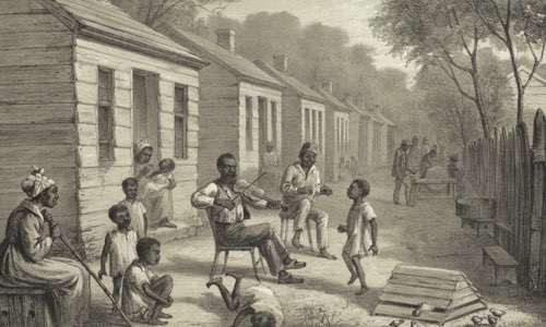 Slave Quarters, Louisiana, 1861-65
"Slave Quarters, Louisiana, 1861-65 ", Slavery Images: A Visual Record of the African Slave Trade and Slave Life in the Early African Diaspora, accessed June 25, 2020, http://www.slaveryimages.org/s/slaveryimages/item/1397